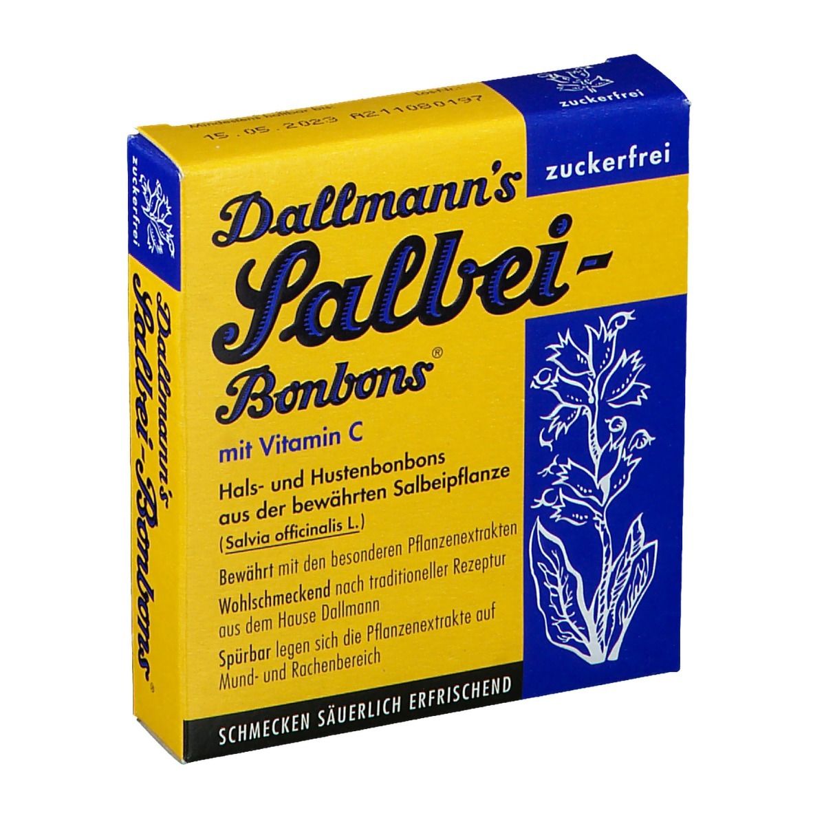 DALLMANNS® Bonbons à la sauge sans sucre