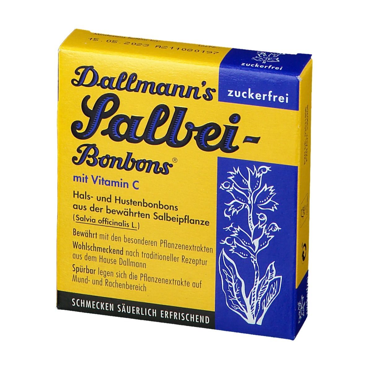 DALLMANNS® Bonbons à la sauge sans sucre