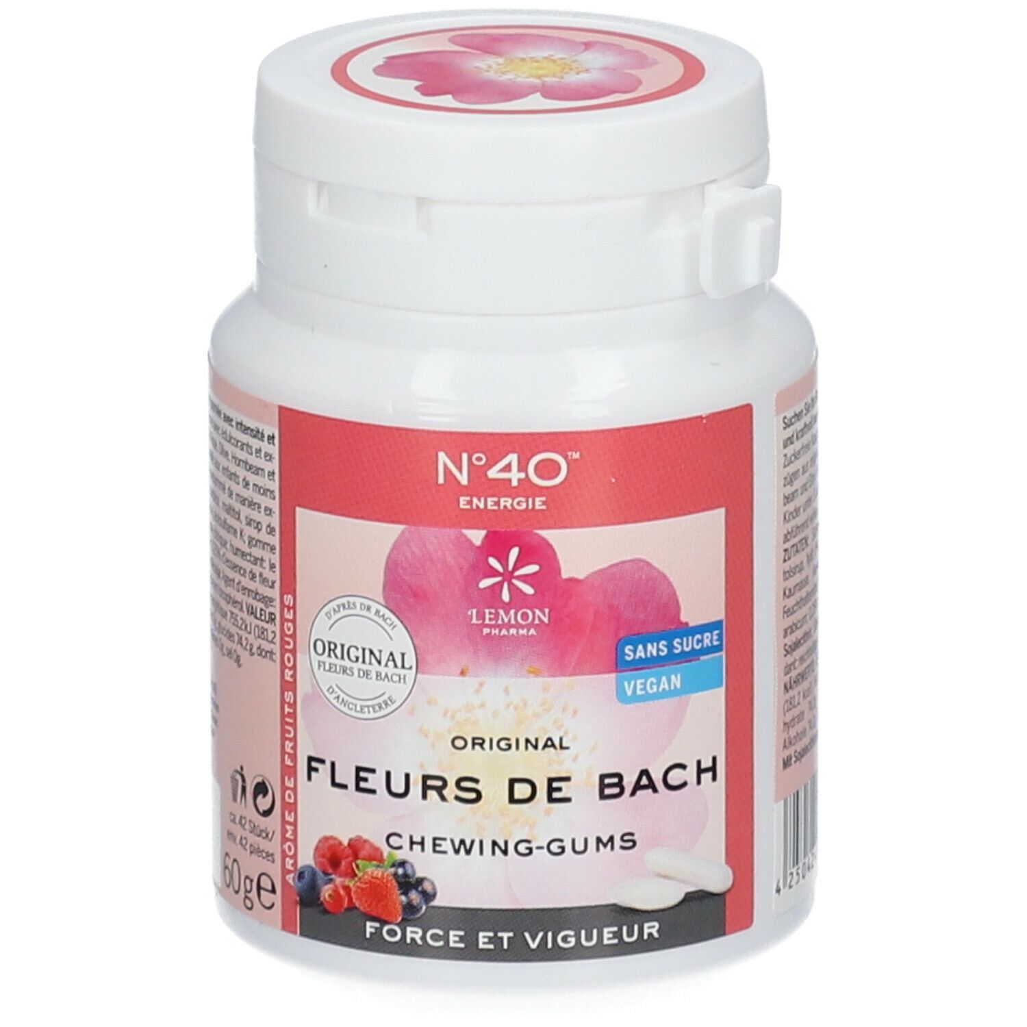 No. 40® Energy Original Chewing Gums aux fleurs de Bach