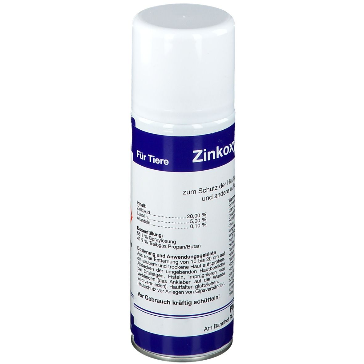 Onguent d'oxyde de zinc en spray