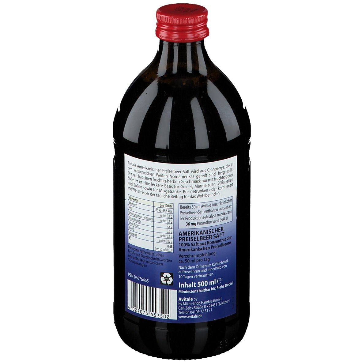 AVITALE® Jus d'airelle américain