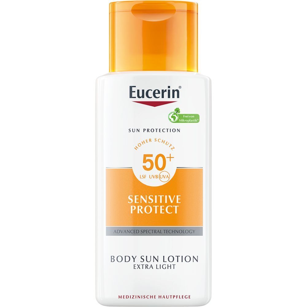 Eucerin® Sensitive Protect Sun Lotion Extra Light LSF 50+ – sehr hoher Sonnenschutz pflegt empfindliche Haut
