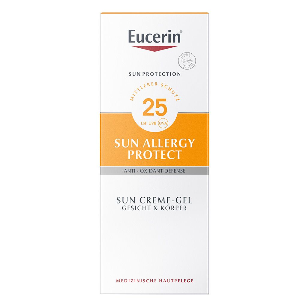 Eucerin Sun Allergy Protect Creme-Gel LSF 25 – Sonnenschutz für Hauttypen, die zu Sonnenallergien neigen