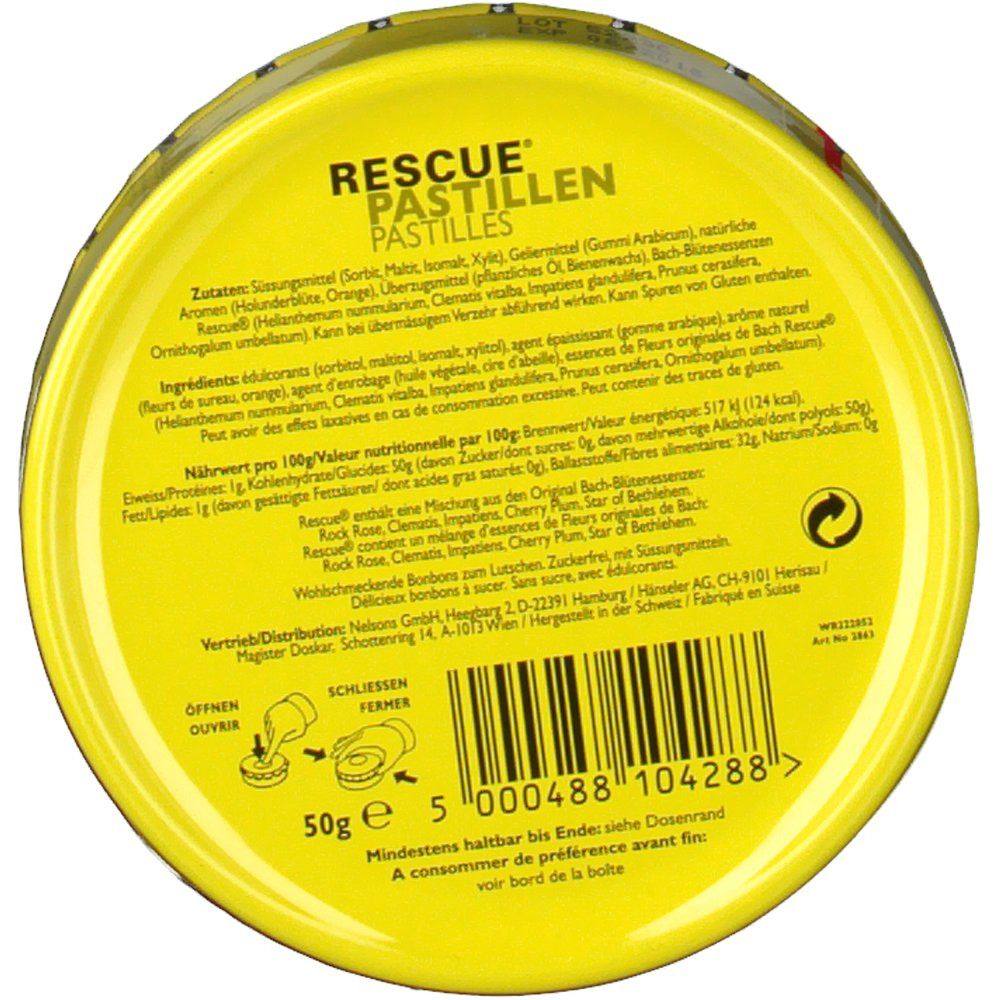 Bach Original RESCUE® Pastillen Orange-Holunder