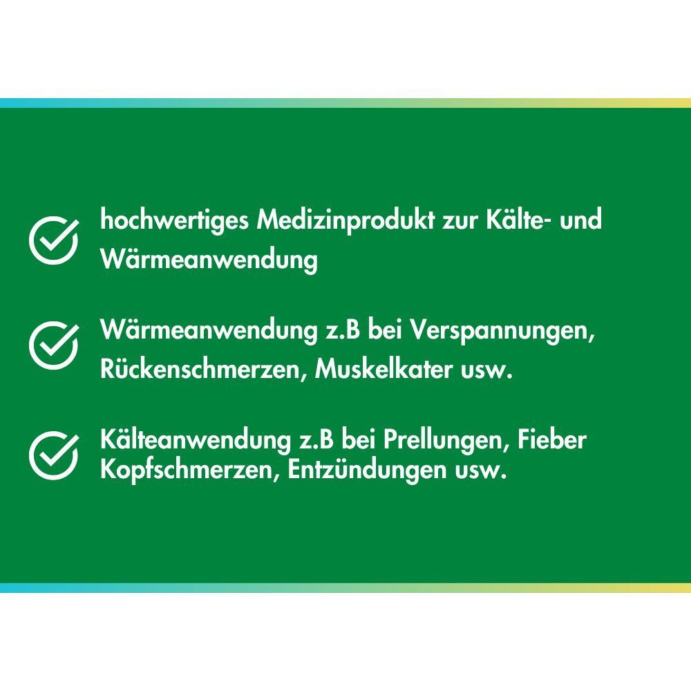 Hochwertiges Medizinprodukt zur Kälte- und Wärme Anwendung.
