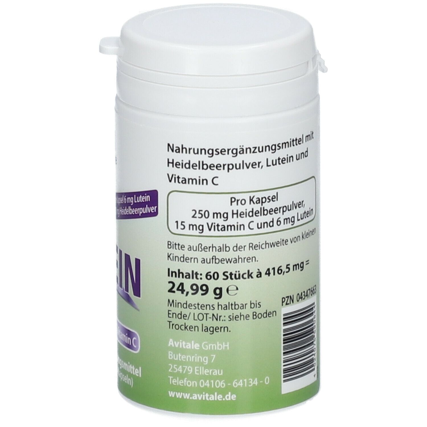 Avitale Lutein 6 mg+ Heidelbeer
