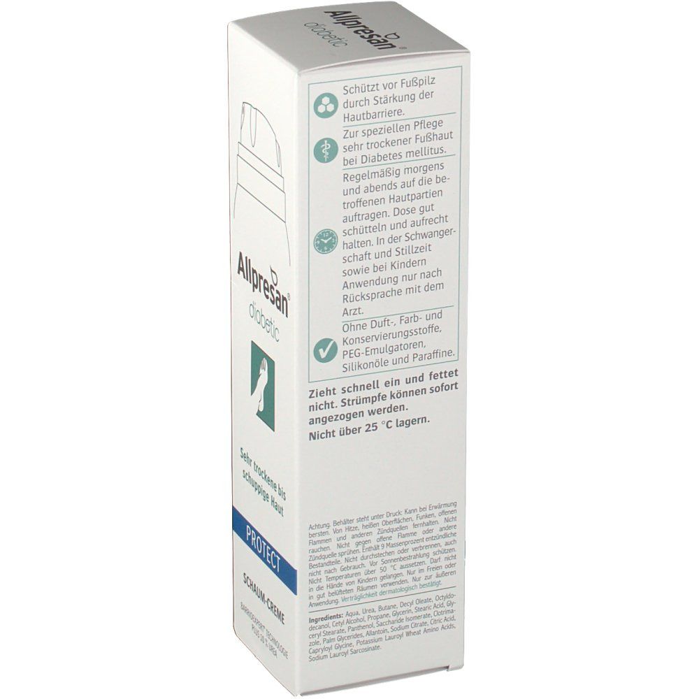 Allpresan® diabetic Original Mousse-Crème PROTECT Peau très sèche à squameuse