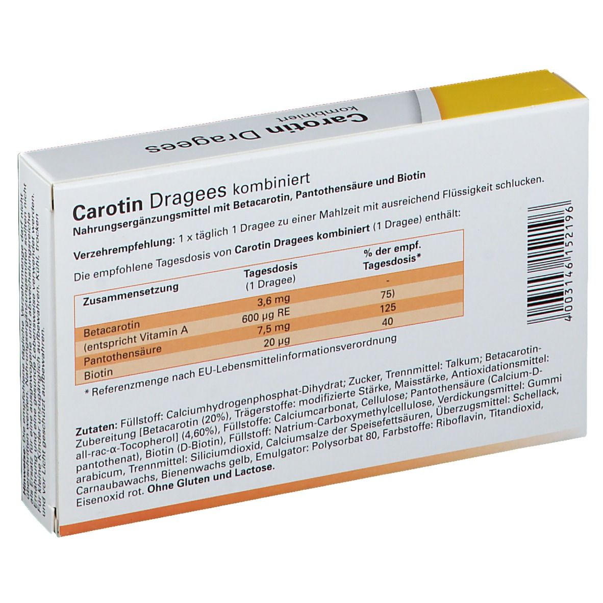 Twardy® Carotine Dragees