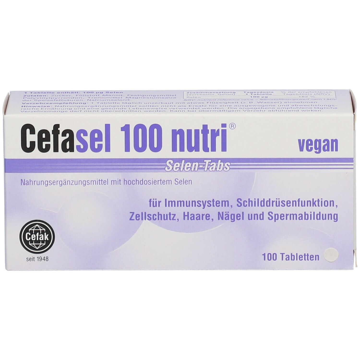 Cefasel 100 nutri® Selen Tabs