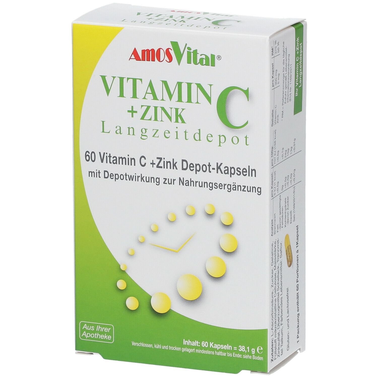 AmosVital® Vitamin C+Zink Depot Kapseln