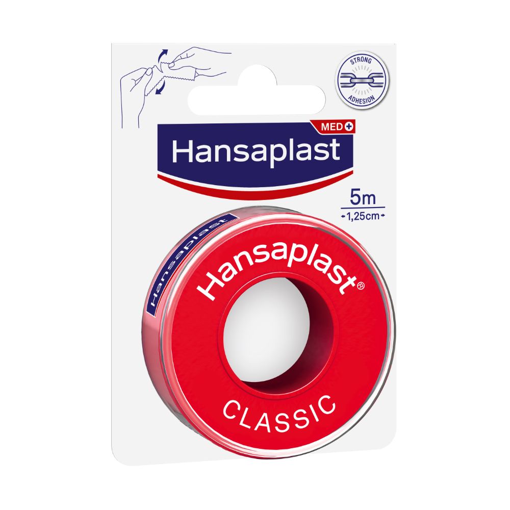 Hansaplast Plâtres de fixation Classic 1,25 cm x 5 m