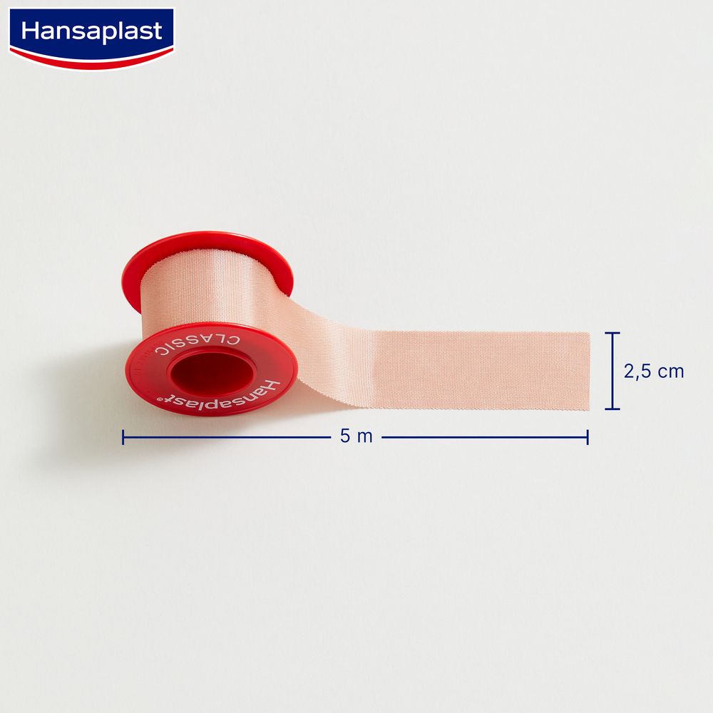 Hansaplast Fixierpflaster Classic 5 m x 2,5 cm