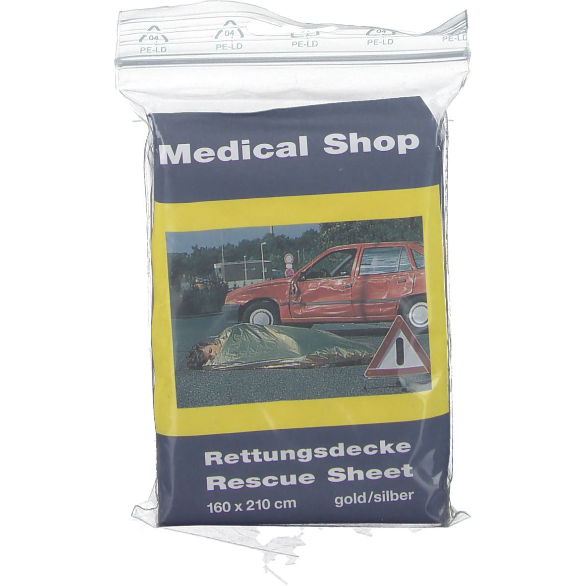 RETTUNGSDECKE YPSISAVE 160x210 cm gold/silber