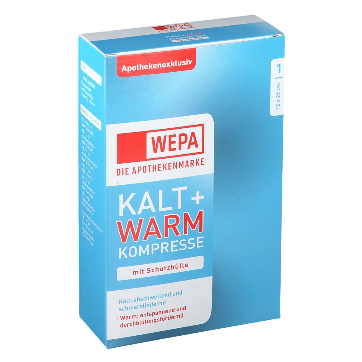 WEPA Kalt und Warm Kompresse 12 x 29 cm