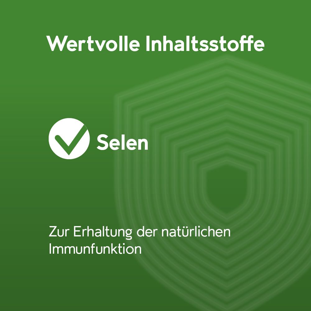 REPHALYSIN® C : Ingrédients précieux : Sélénium pour le maintien de la fonction immunitaire naturelle.