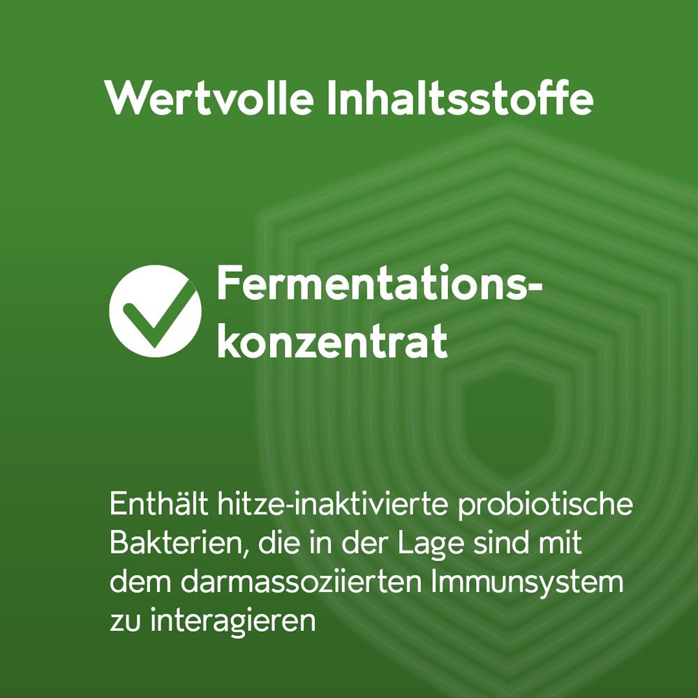 REPHALYSIN® C : Contient des bactéries probiotiques inactivées par la chaleur et un concentré de fermentation.