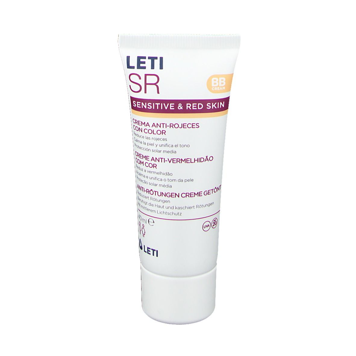 letiSR Crème de soin anti-rougeurs teintée
