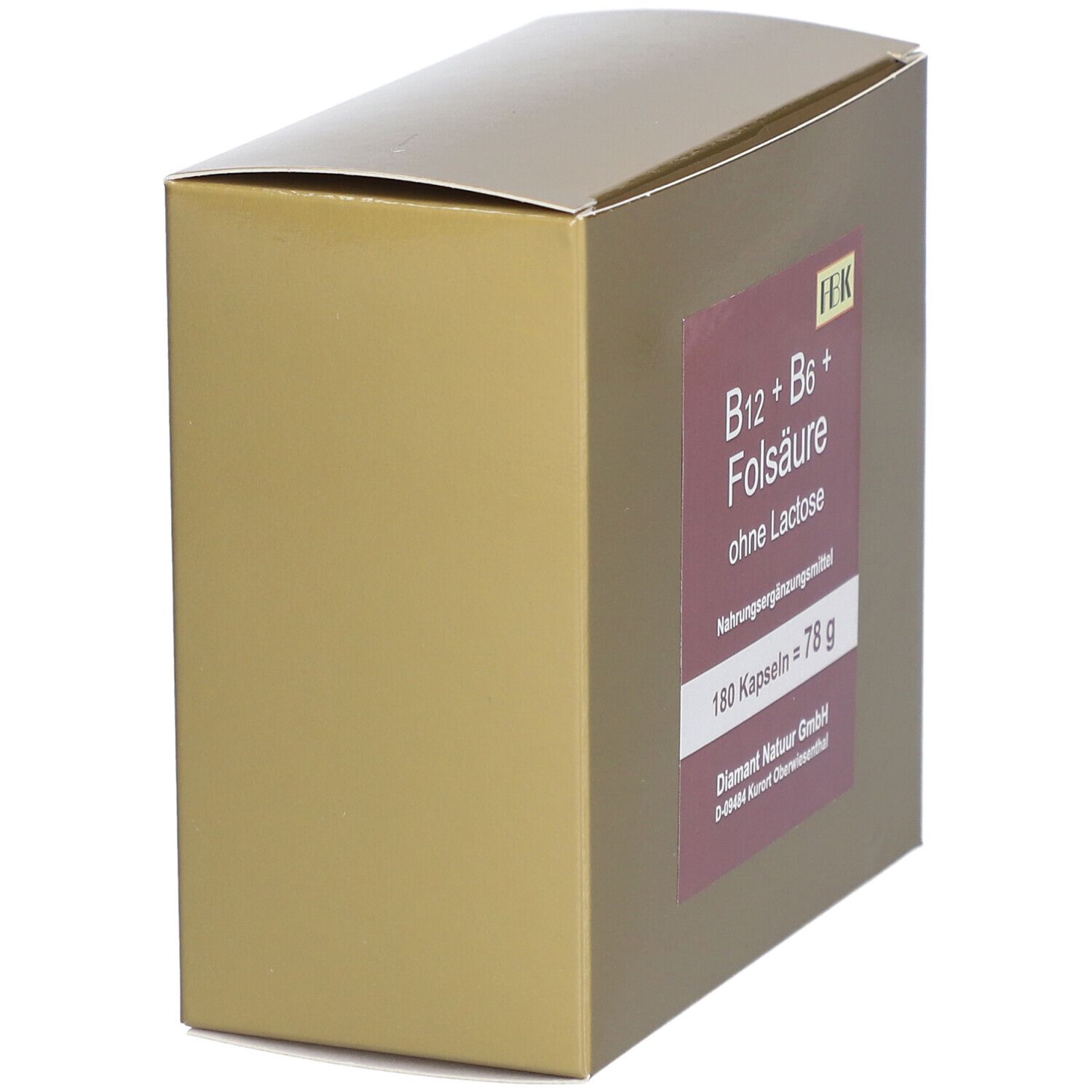 Vitamin B12 + B6 + Folsäure ohne Lactose