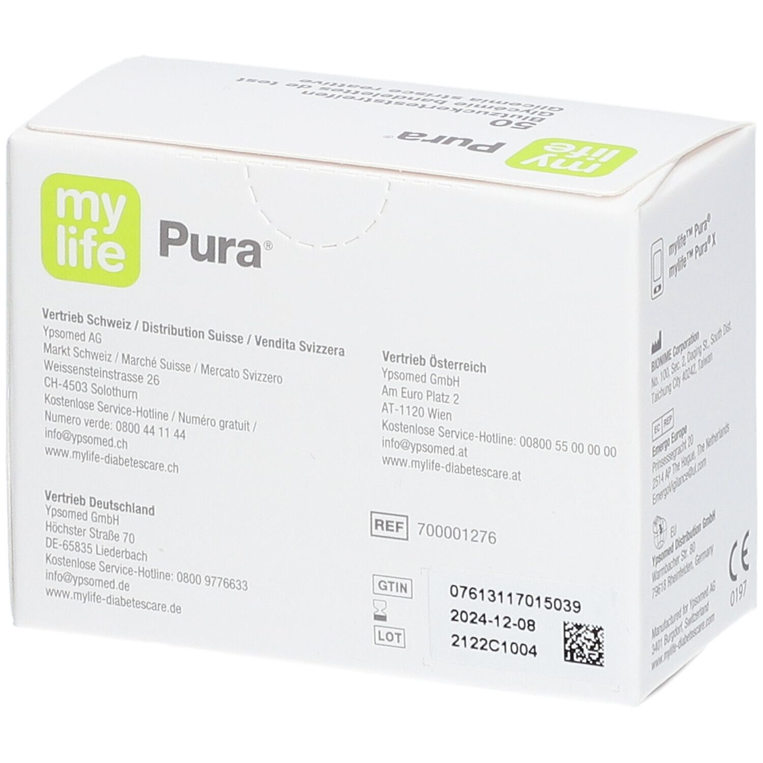 mylife Pura Blutzucker Teststreifen