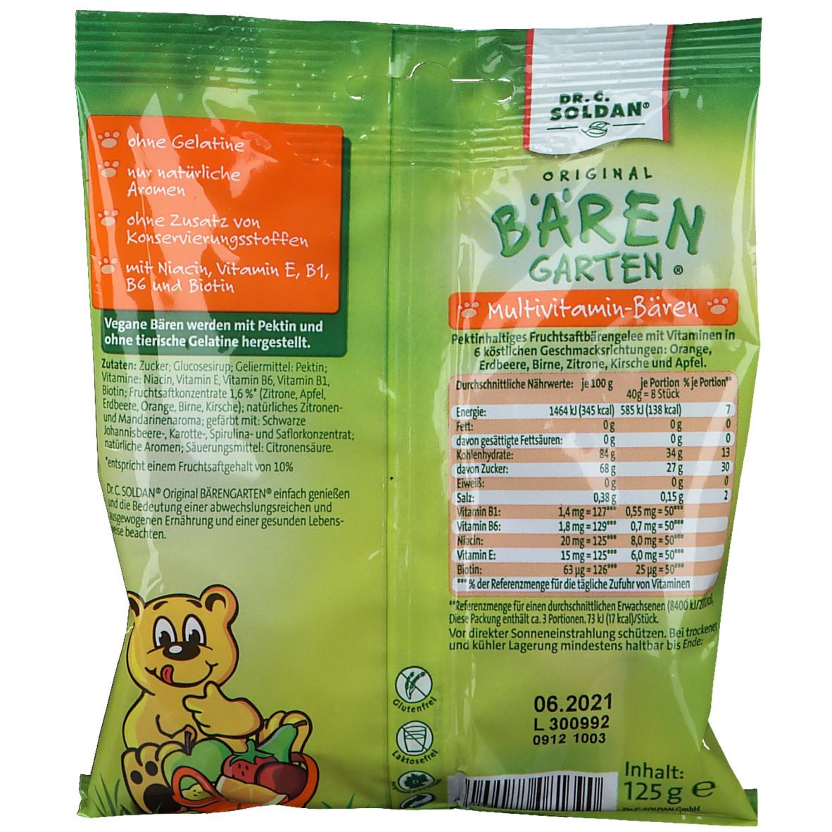 Original Bärengarten® vegane Multivitamin-Bären
