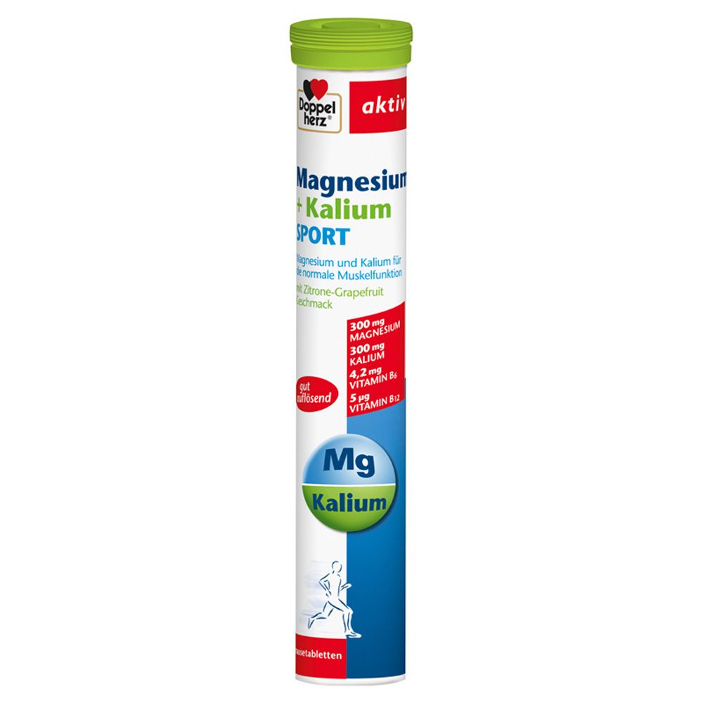 Doppelherz® aktiv Magnésium + Potassium Sport Comprimés effervescents