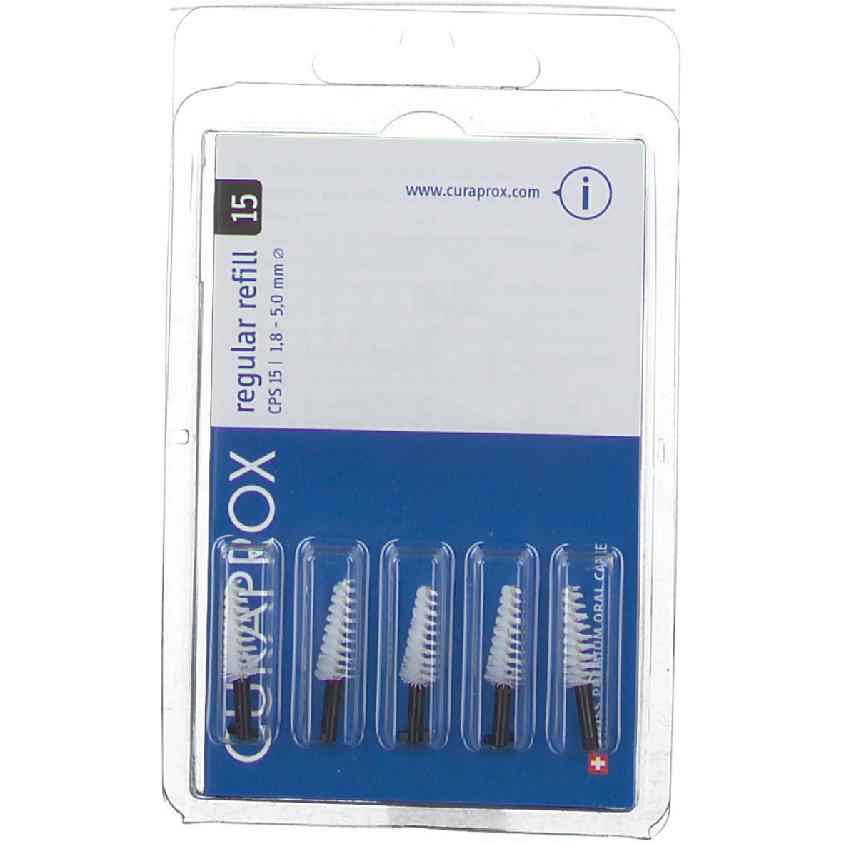 Curaprox® Brosses interdentaires CPS 15 regular 1,8 - 5,0 mm conique