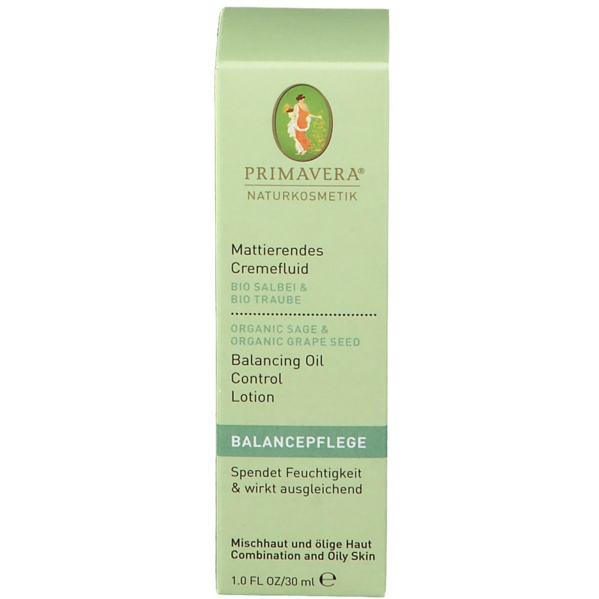 PRIMAVERA® Mattierendes Cremefluid Salbei-Traube