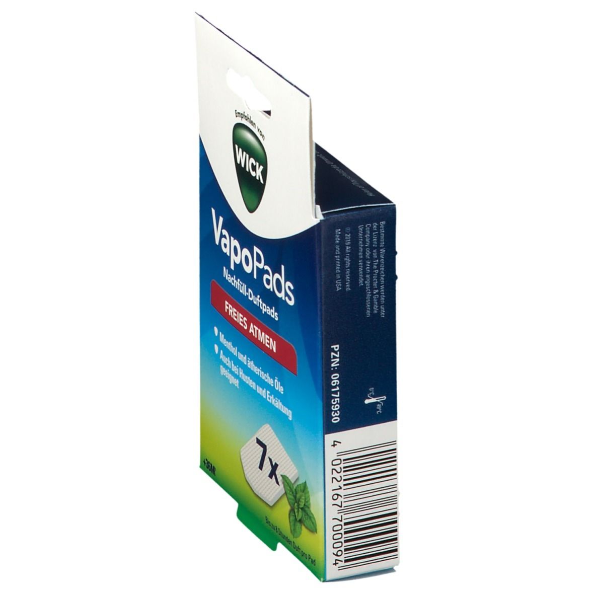 WICK Comforting VapoPads® Recharge de pads parfumées au menthol