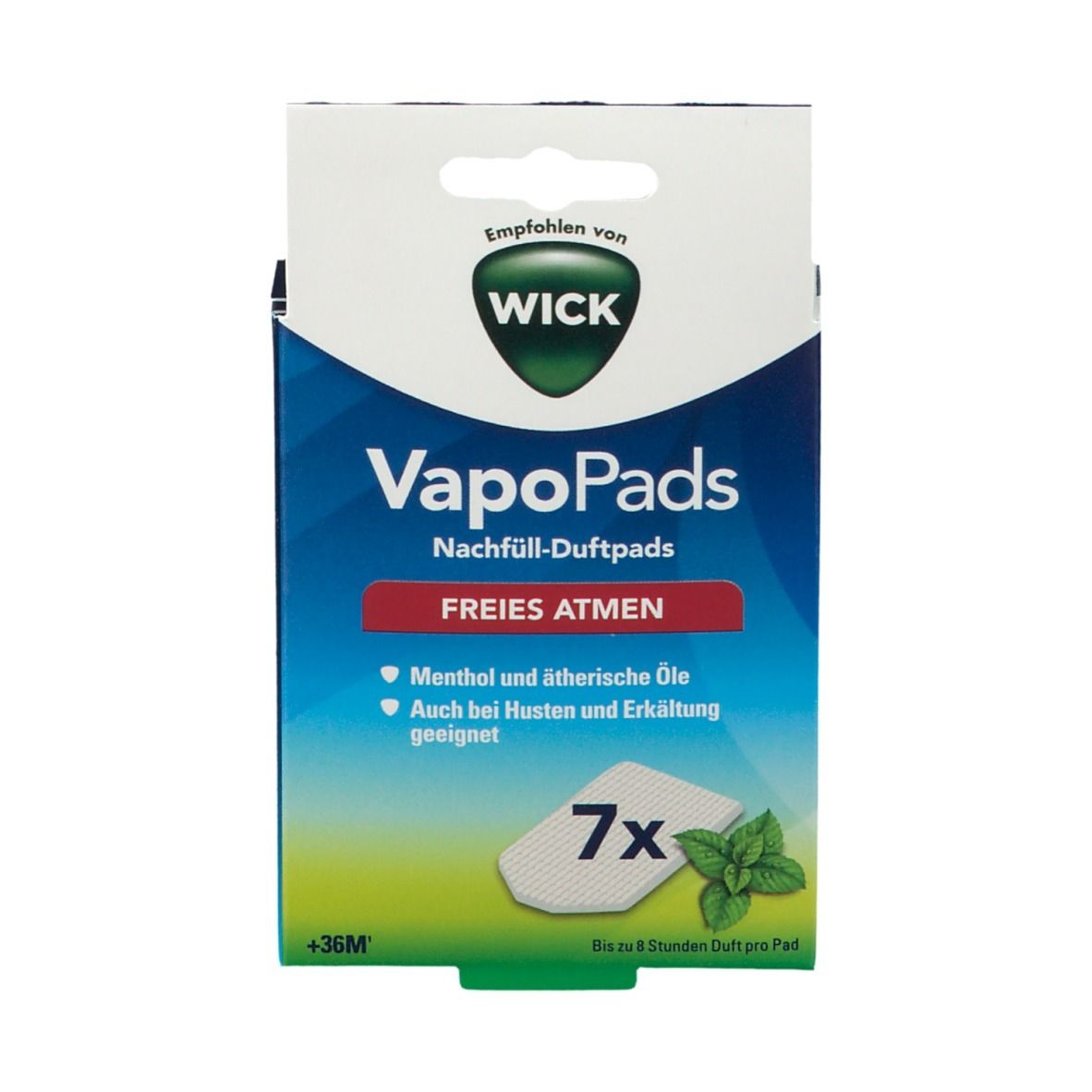 WICK Comforting VapoPads® Recharge de pads parfumées au menthol