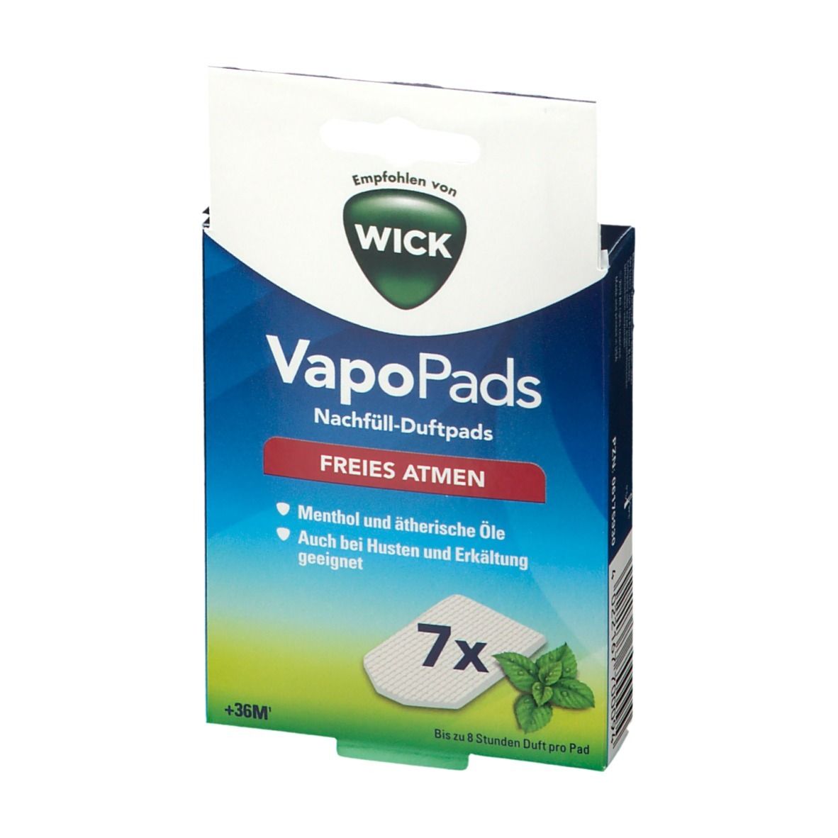 WICK Comforting VapoPads® Recharge de pads parfumées au menthol