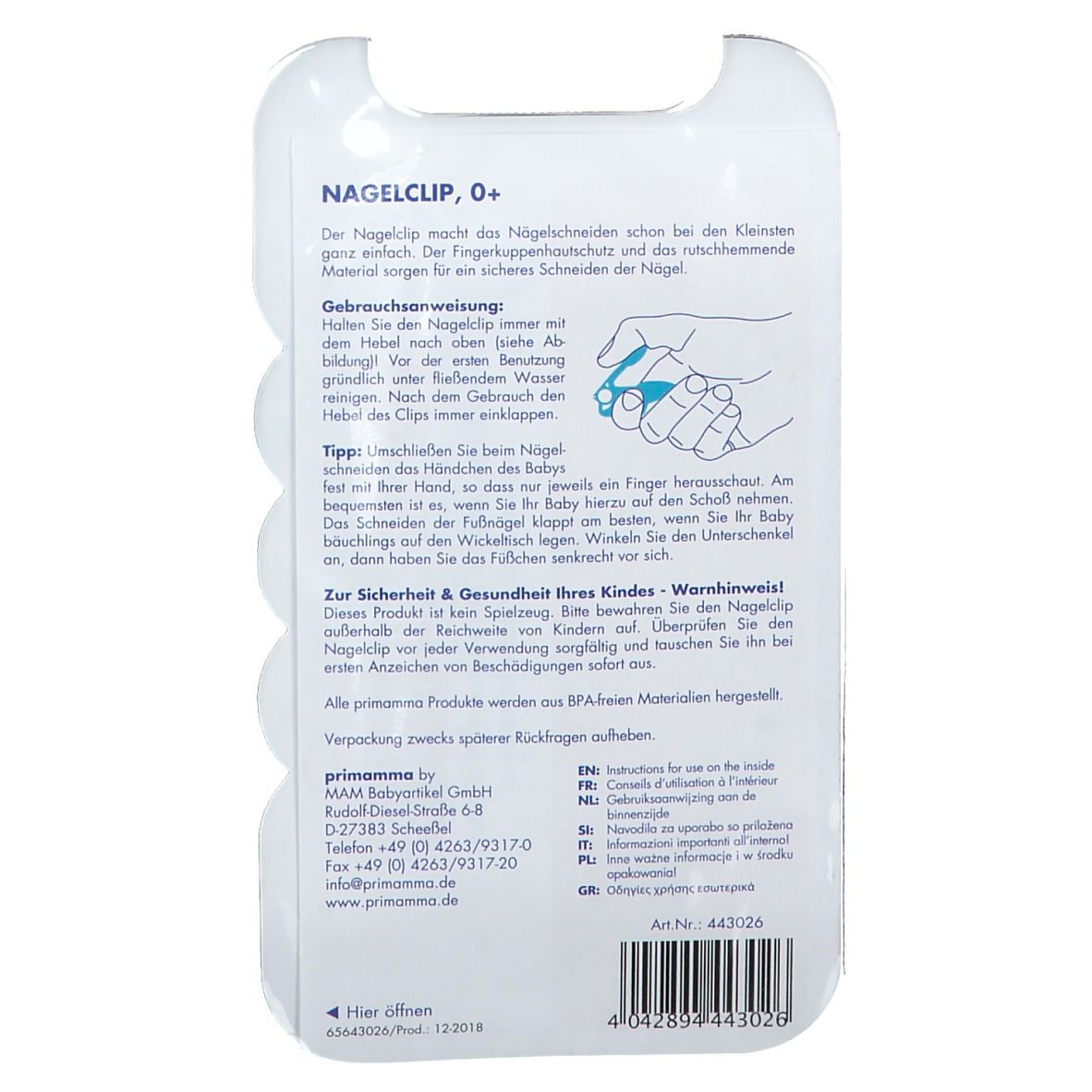 Primamma Nagelclip