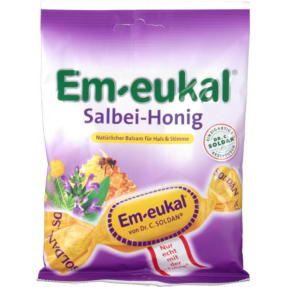 Em-eukal® Bonbons à la sauge et au miel sucrés