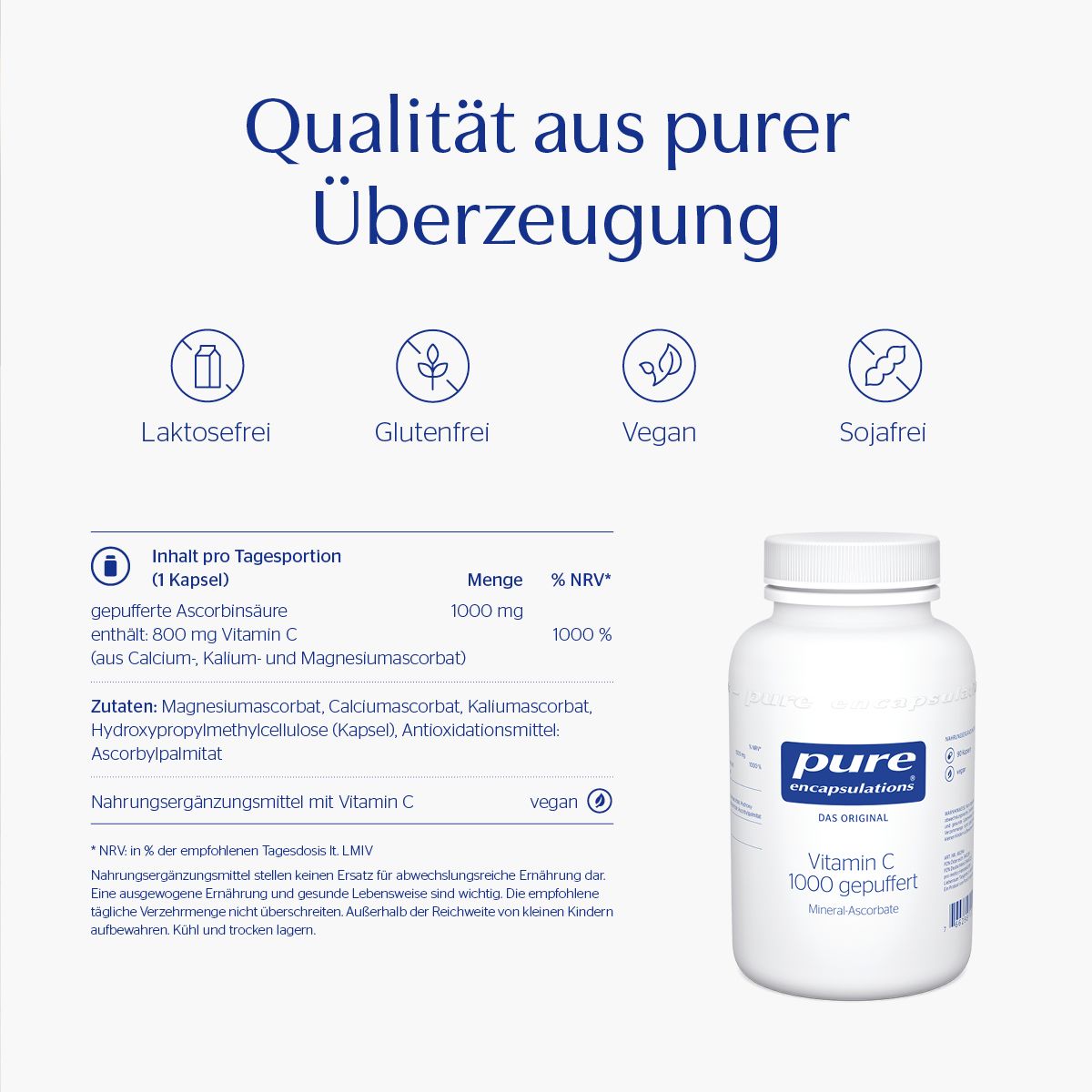 Pure Encapsulations® Vitamin C 1000 gepuffert