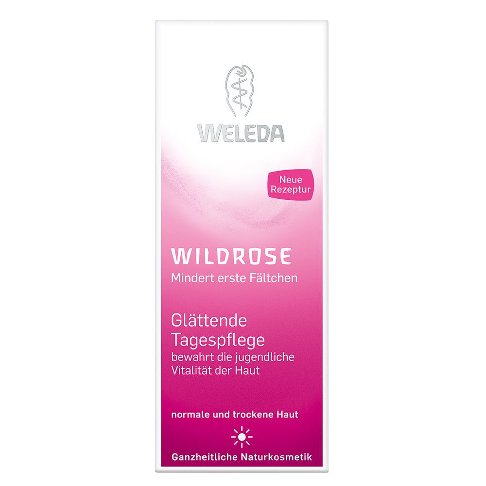 Weleda Wildrose Glättende Tagespflege - reichhaltig, für normale & trockene Haut, spendet Feuchtigkeit