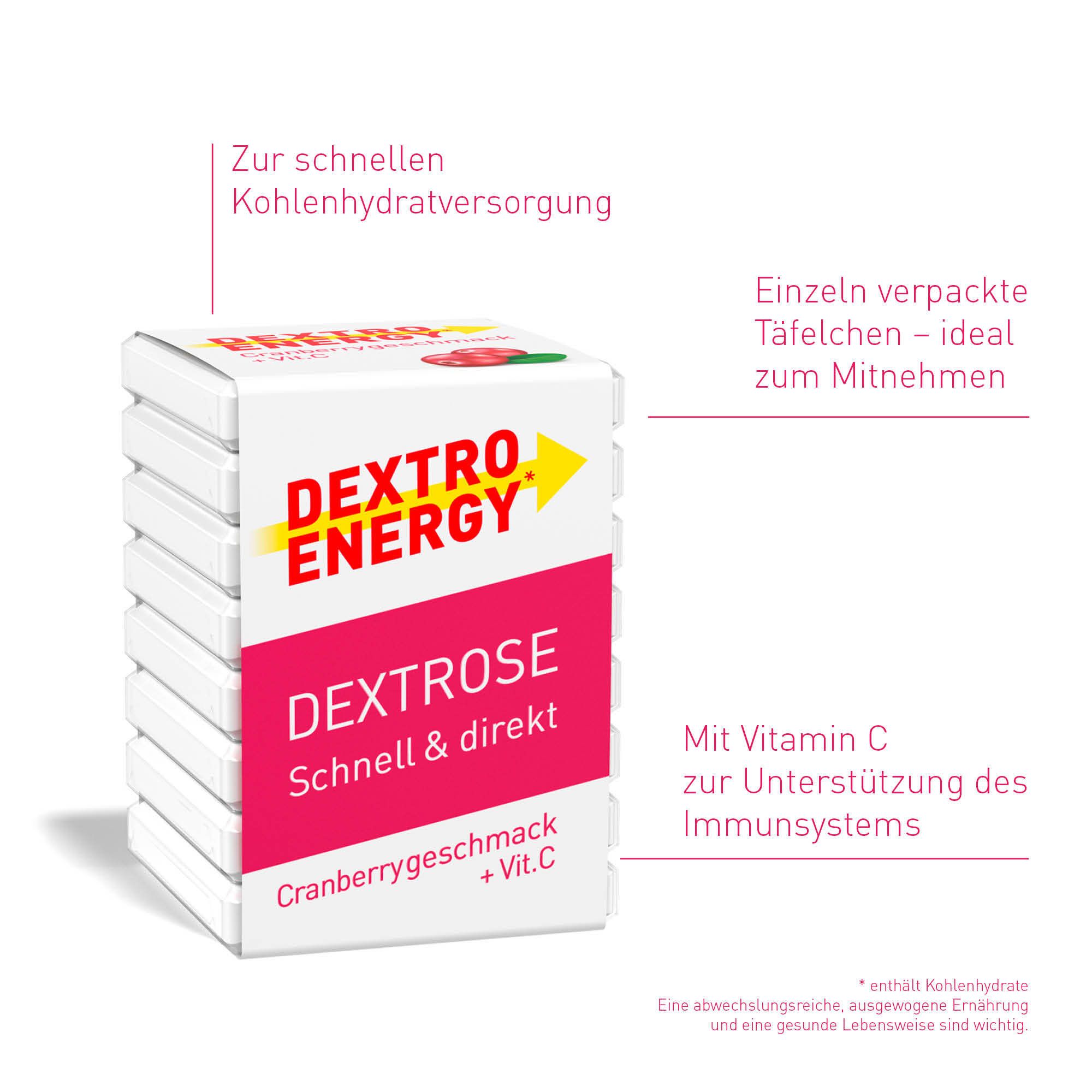 Dextro Energy Cranberry + Vitamine C