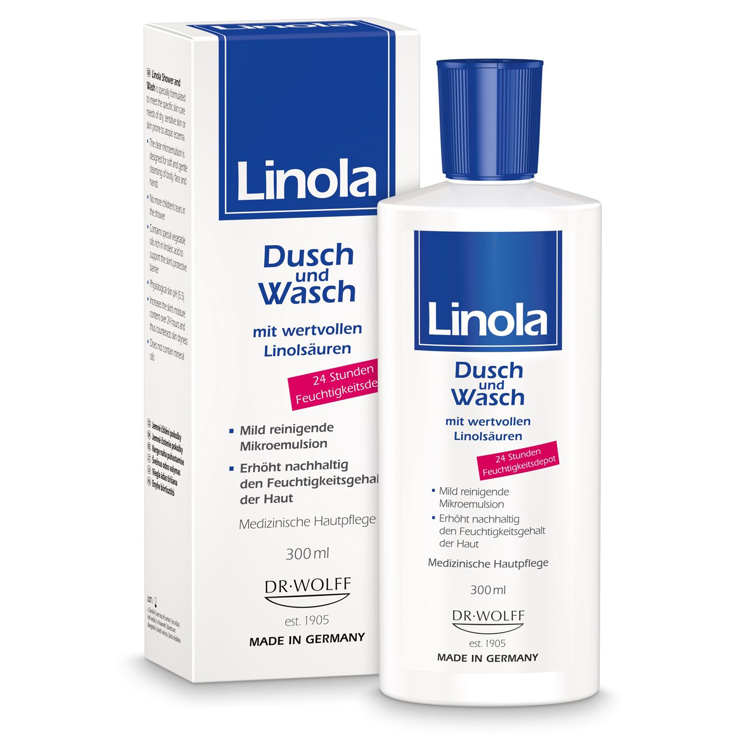 Linola Dusch und Wasch - Duschgel für trockene oder zu Neurodermitis neigende Haut
