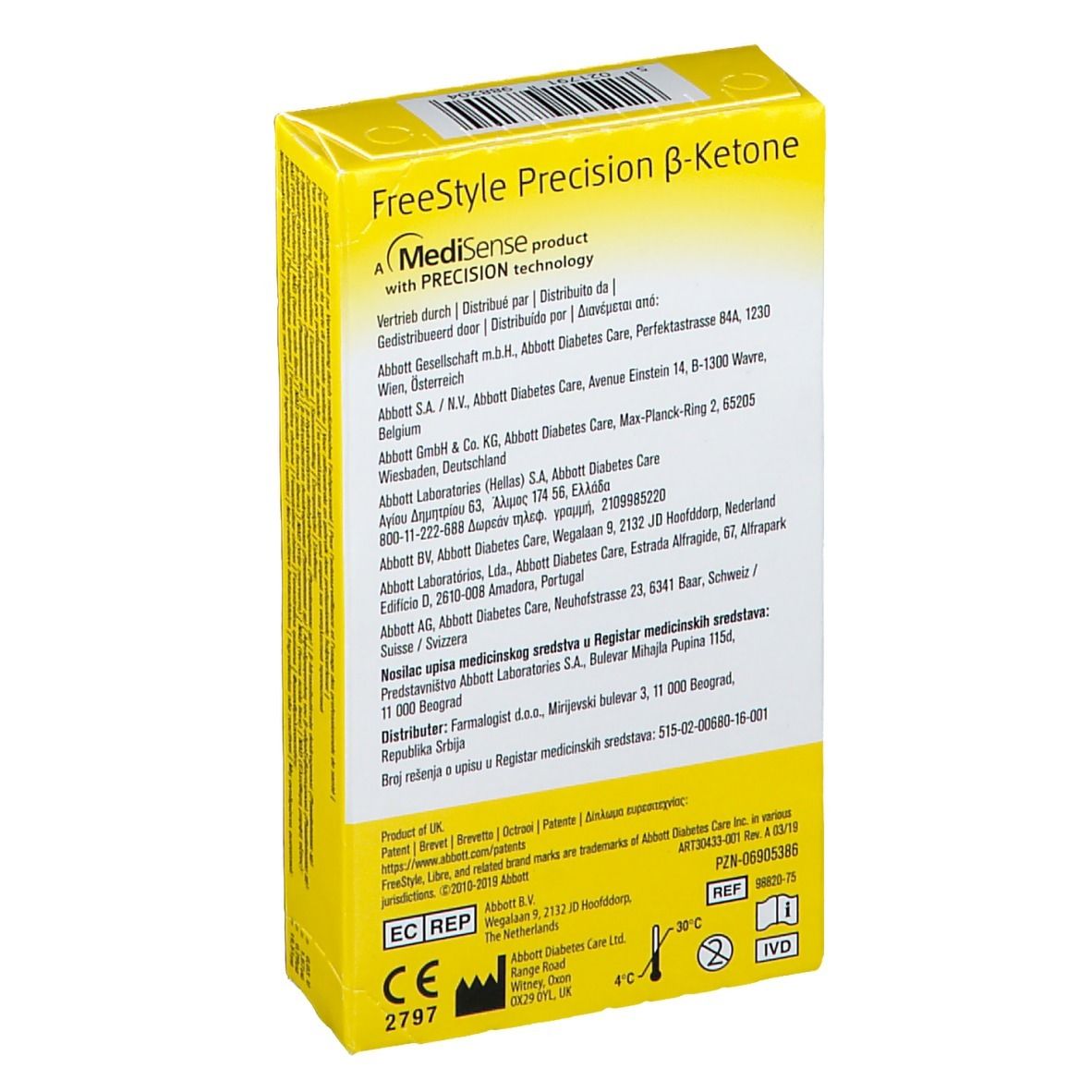 FreeStyle Precision β-Keton Teststreifen