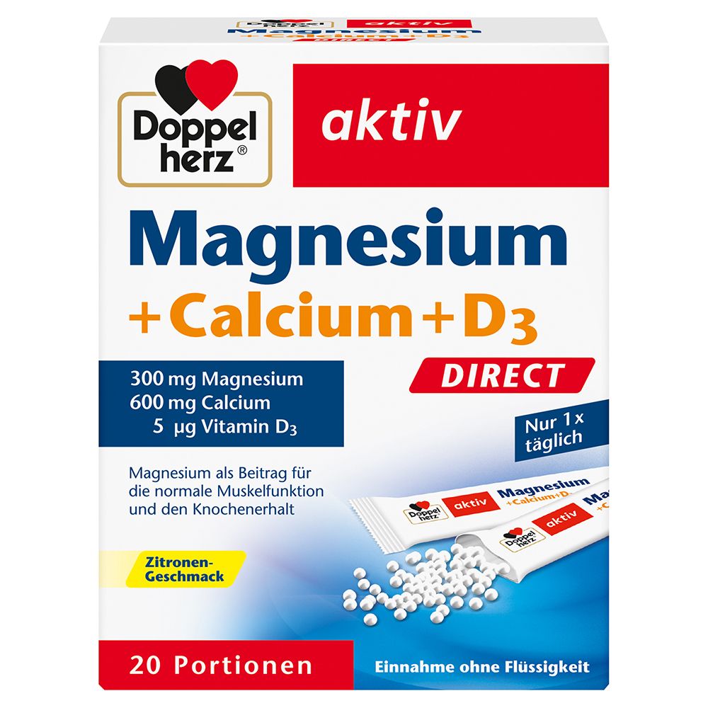 Doppelherz® aktiv Magnesium + Calcium + D3 DIRECT Micro-Pellets