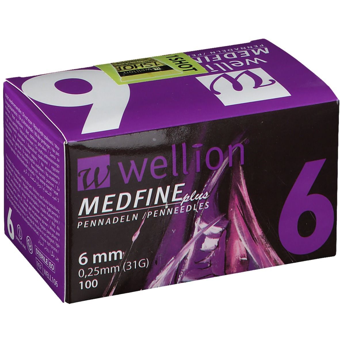 Wellion Medfine Plus Aiguilles pour stylos 6 mm