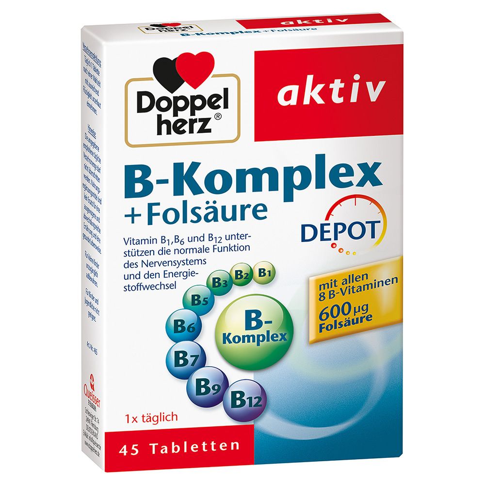 Doppelherz® aktiv B-Complex + acide folique DEPOT Comprimés