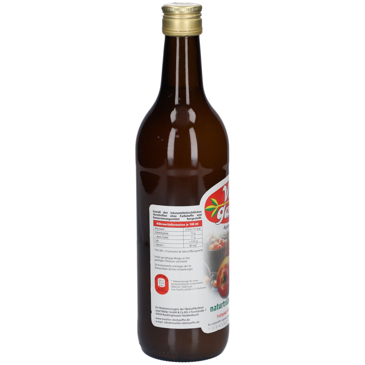 Vitagarten Apfelsaft naturtrüb