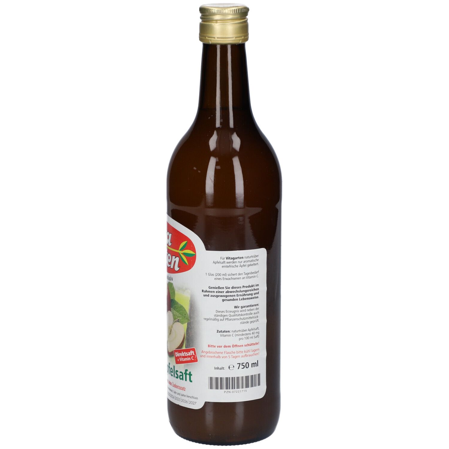 Vitagarten Apfelsaft naturtrüb