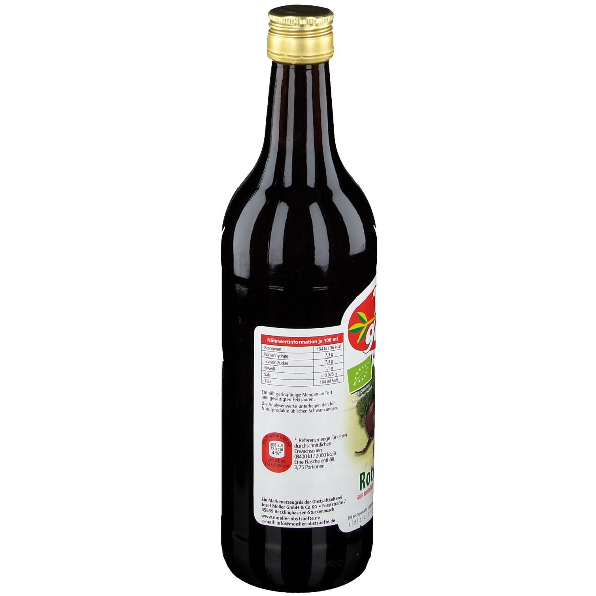 VITAGARTEN Jus de betterave rouge biologique