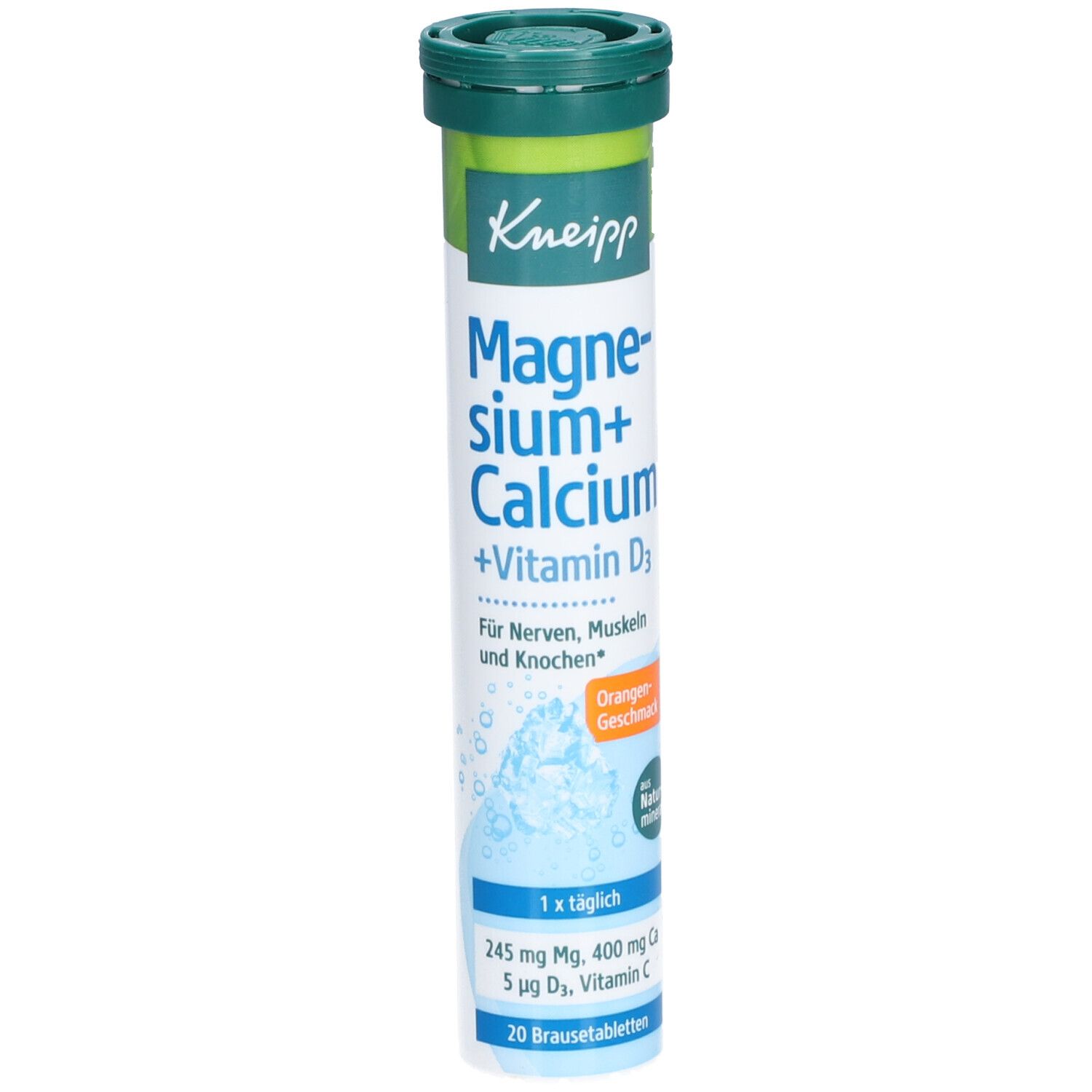 Kneipp® Magnésium + Calcium + D3 Comprimés effervescents