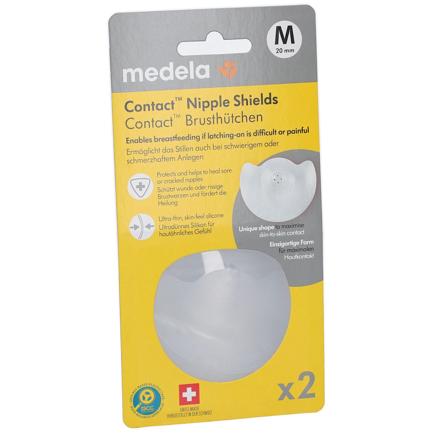 medela Contact™ Bonnets de sein, Taille M 20 mm 2 St.