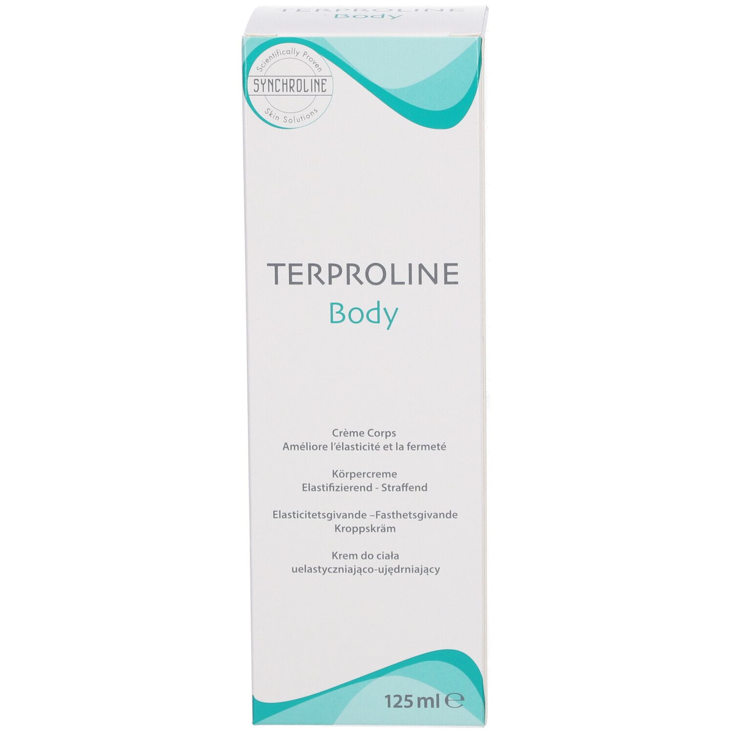 Emballage produit. "SYNCHROLINE" et "TERPROLINE Body". 125 ml.
