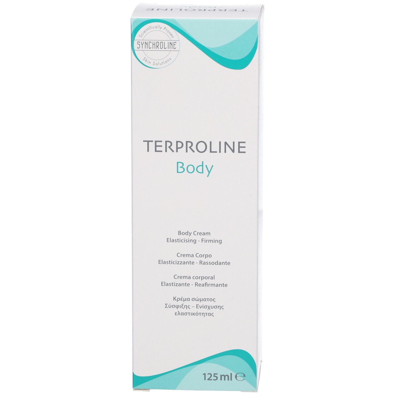 Emballage produit. "SYNCHROLINE" et "TERPROLINE Body". 125 ml.