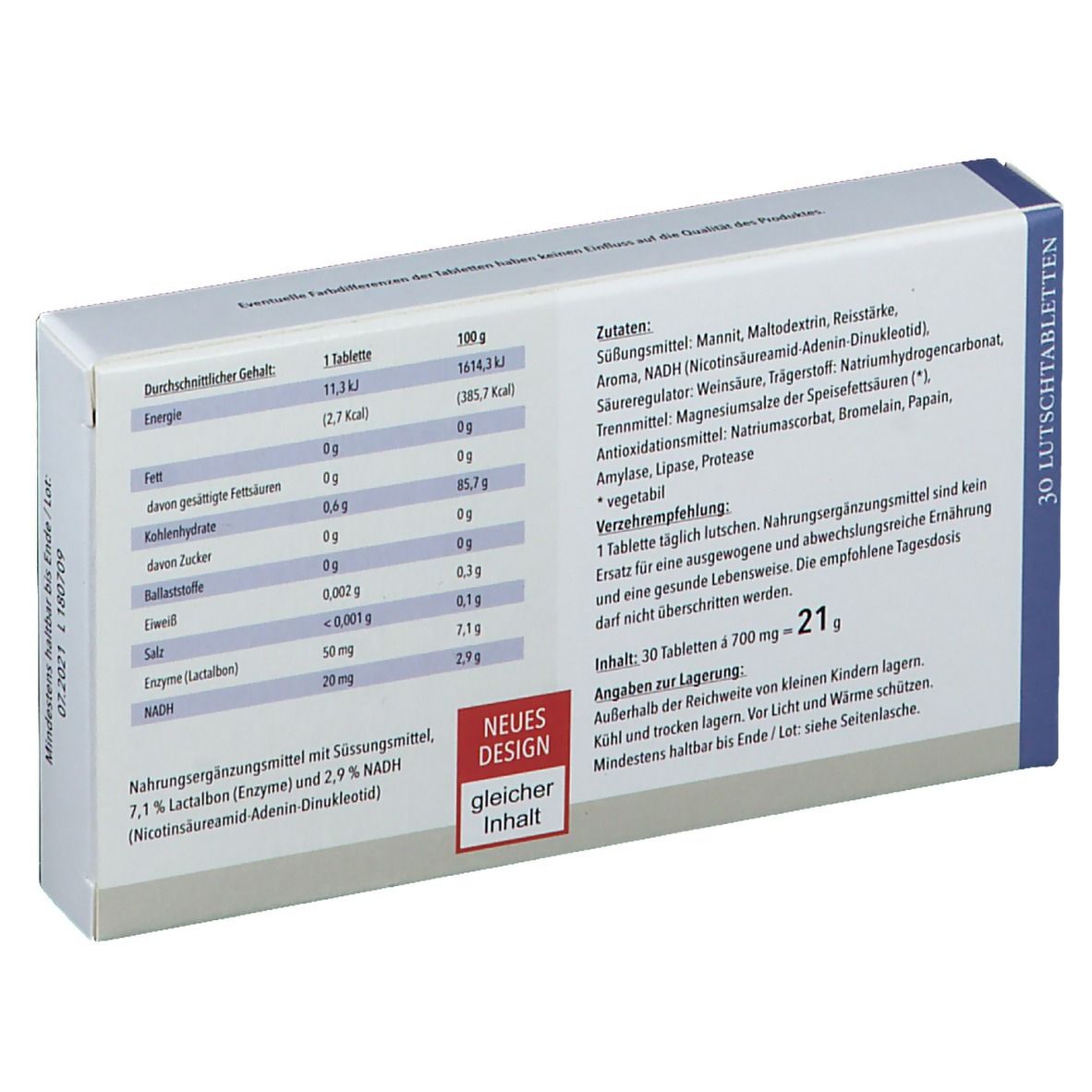 Vektor NADH® 20 mg comprimés à sucer