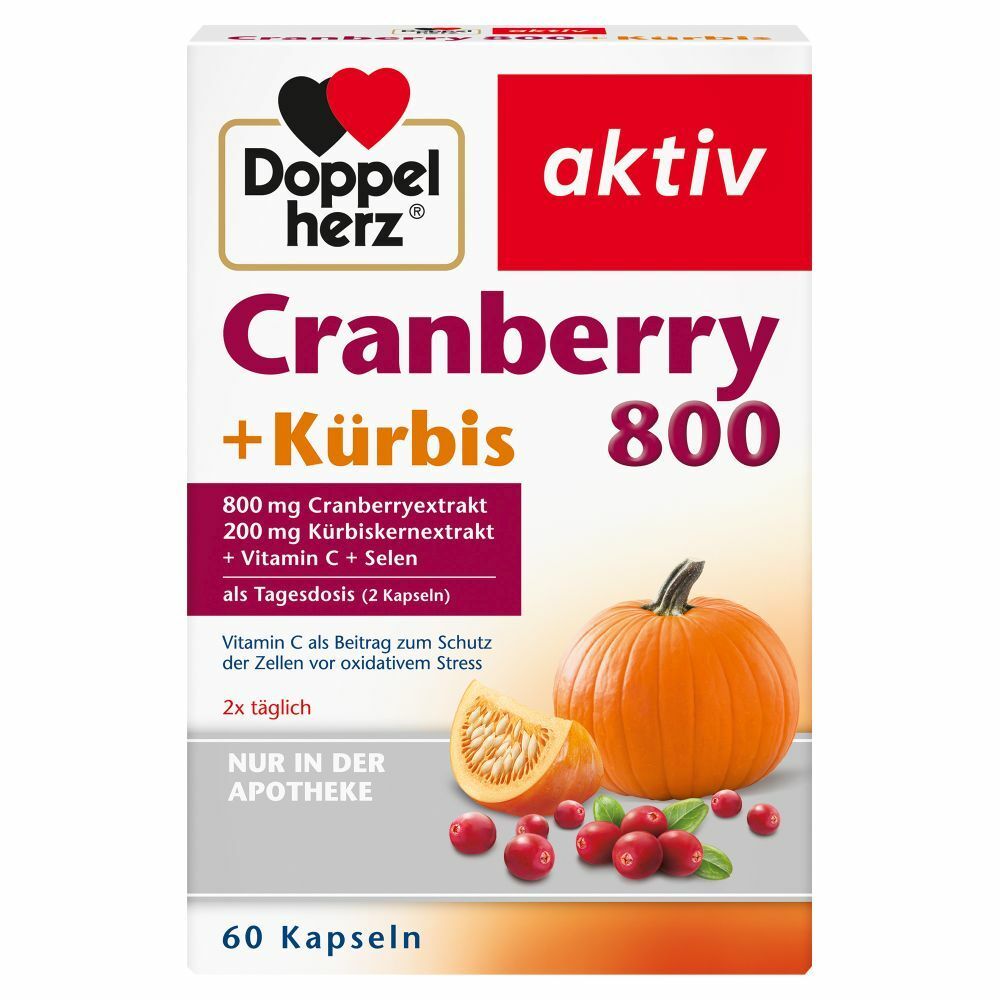 Doppelherz® aktiv Cranberry + Pumpkin + Vitamine C + Sélénium capsules