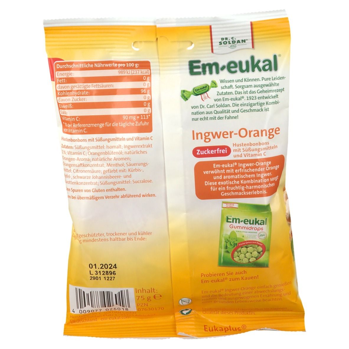 Em-eukal® Gingembre et orange